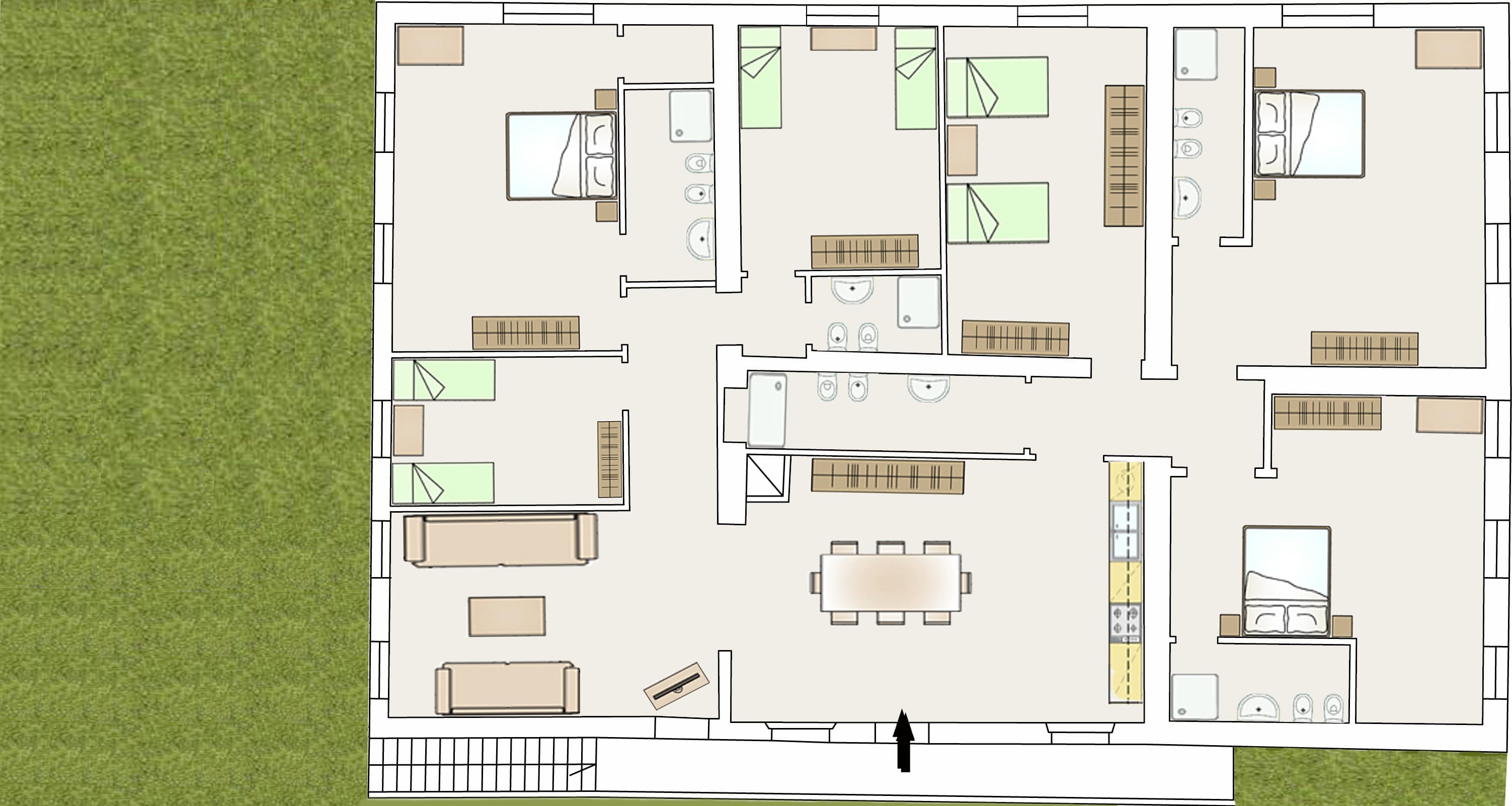 Frantoio floor plan